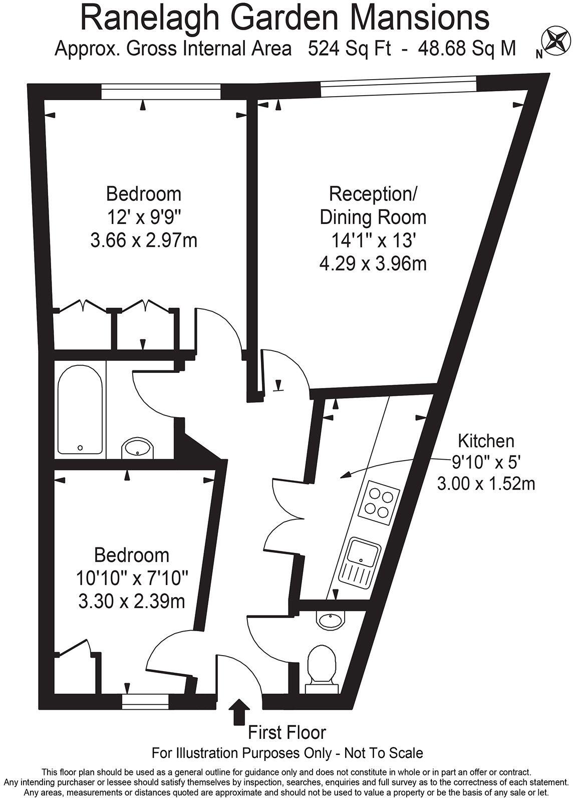 Ranelagh Gardens, London floorplan