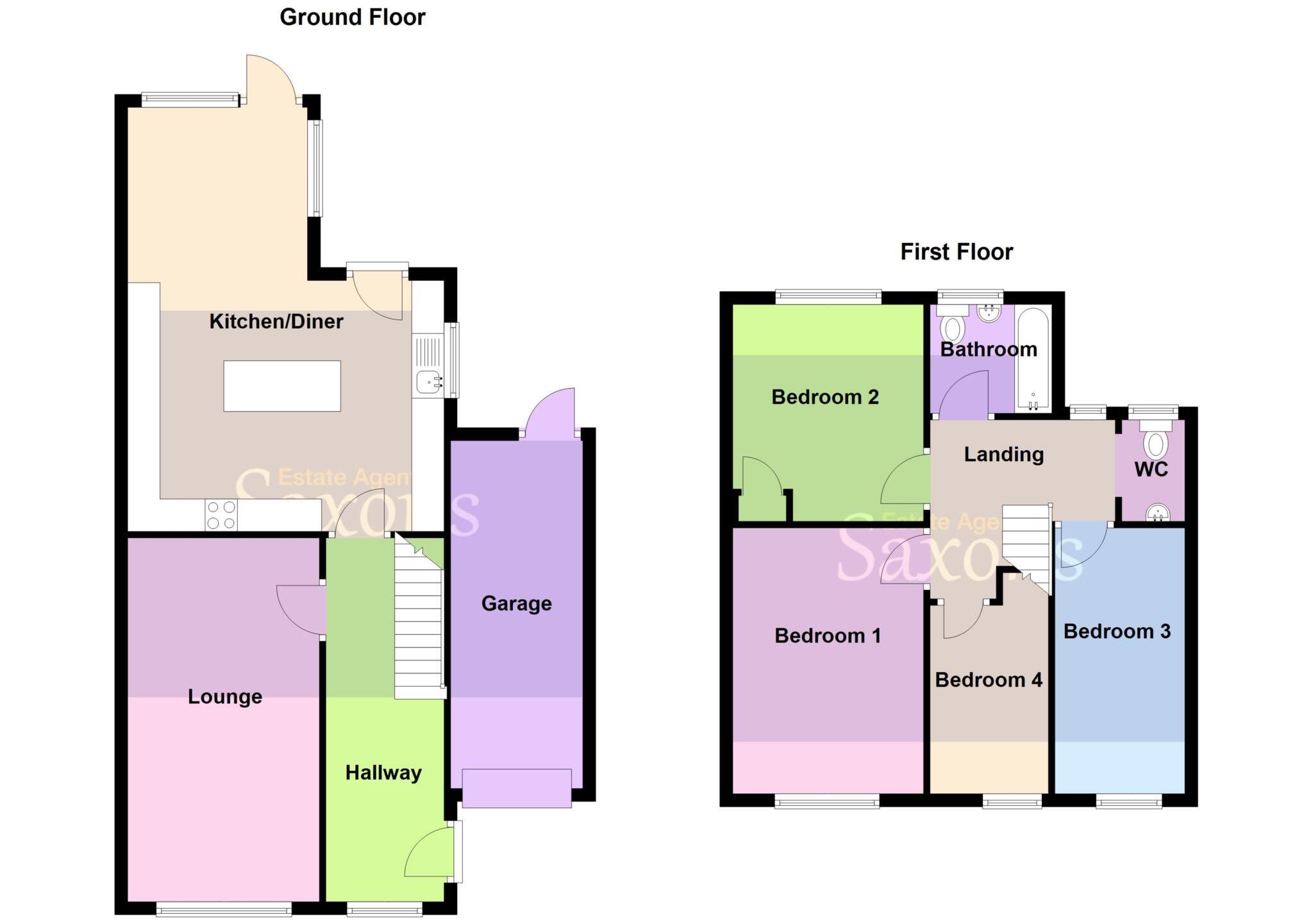 Elmhurst Road, Hutton Village - Stunningly Presented Extended Family Home! floorplan
