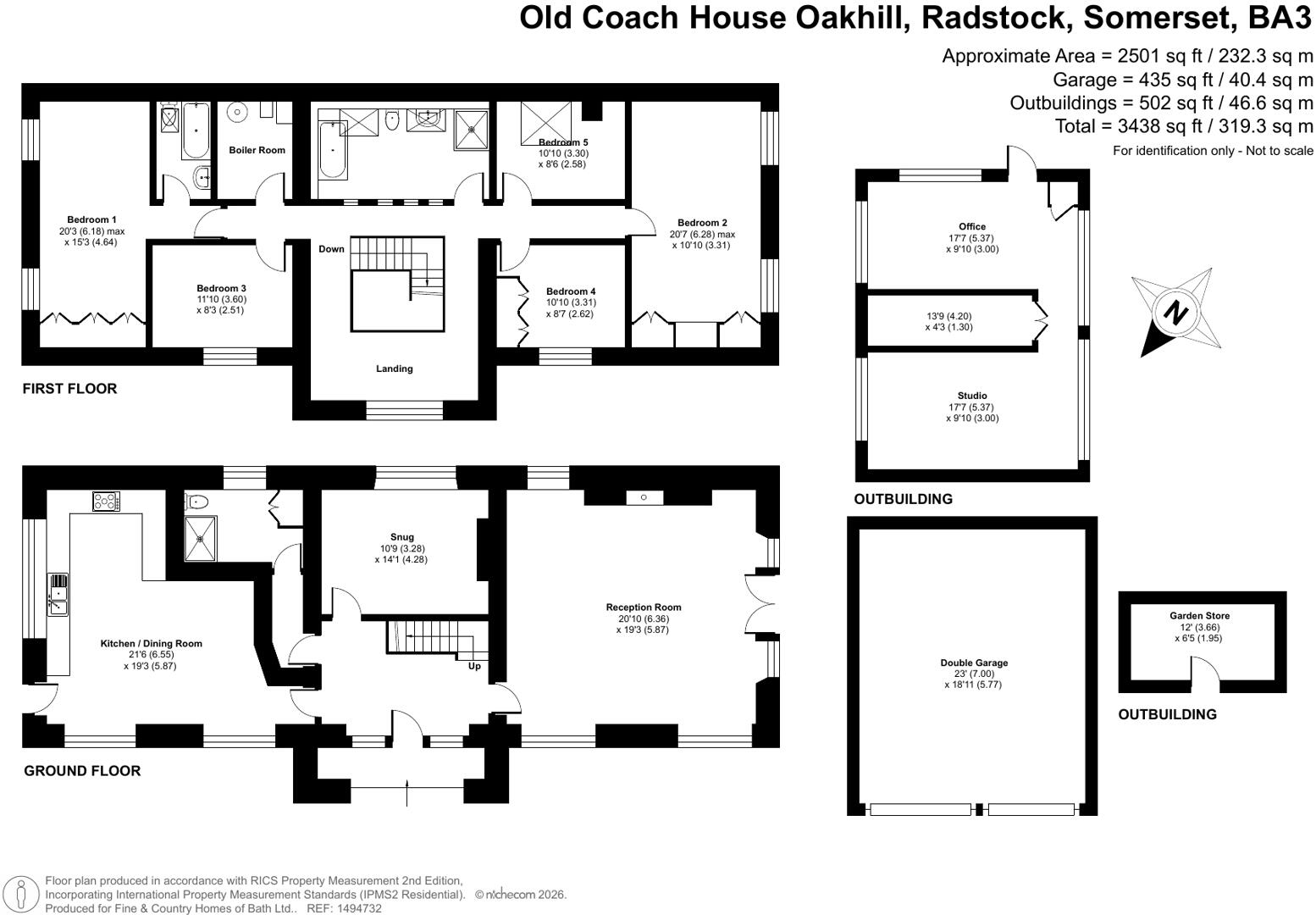 Oakhill, Radstock, Somerset, BA3 floorplan