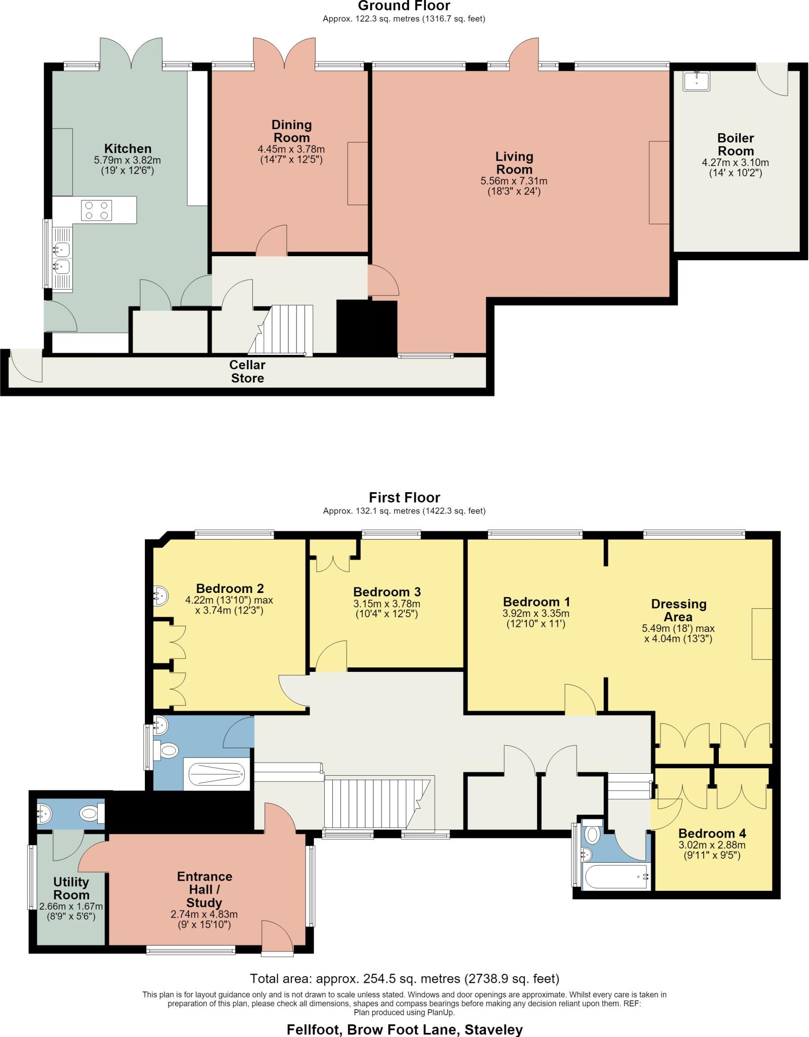 Fellfoot, Brow Foot Lane, Staveley, LA8 9JQ floorplan