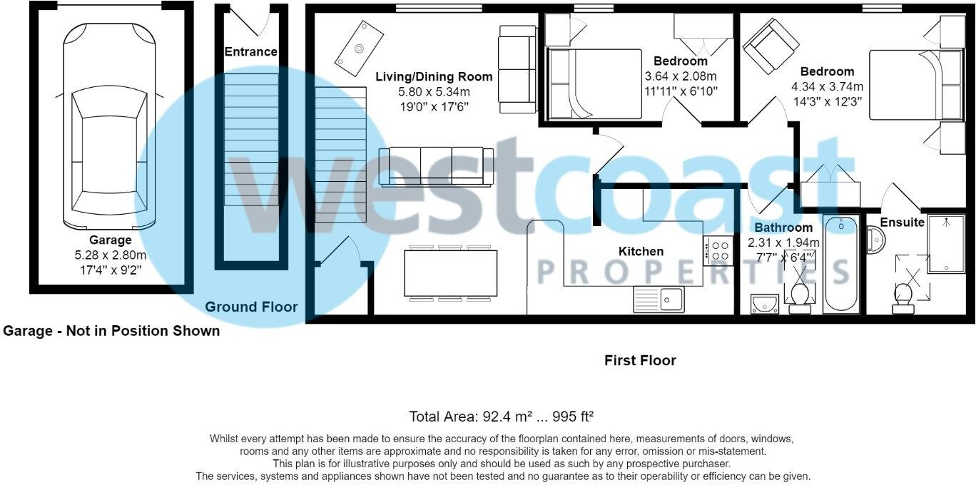 Tyne Grove, Portishead, Bristol, Somerset, BS20 floorplan