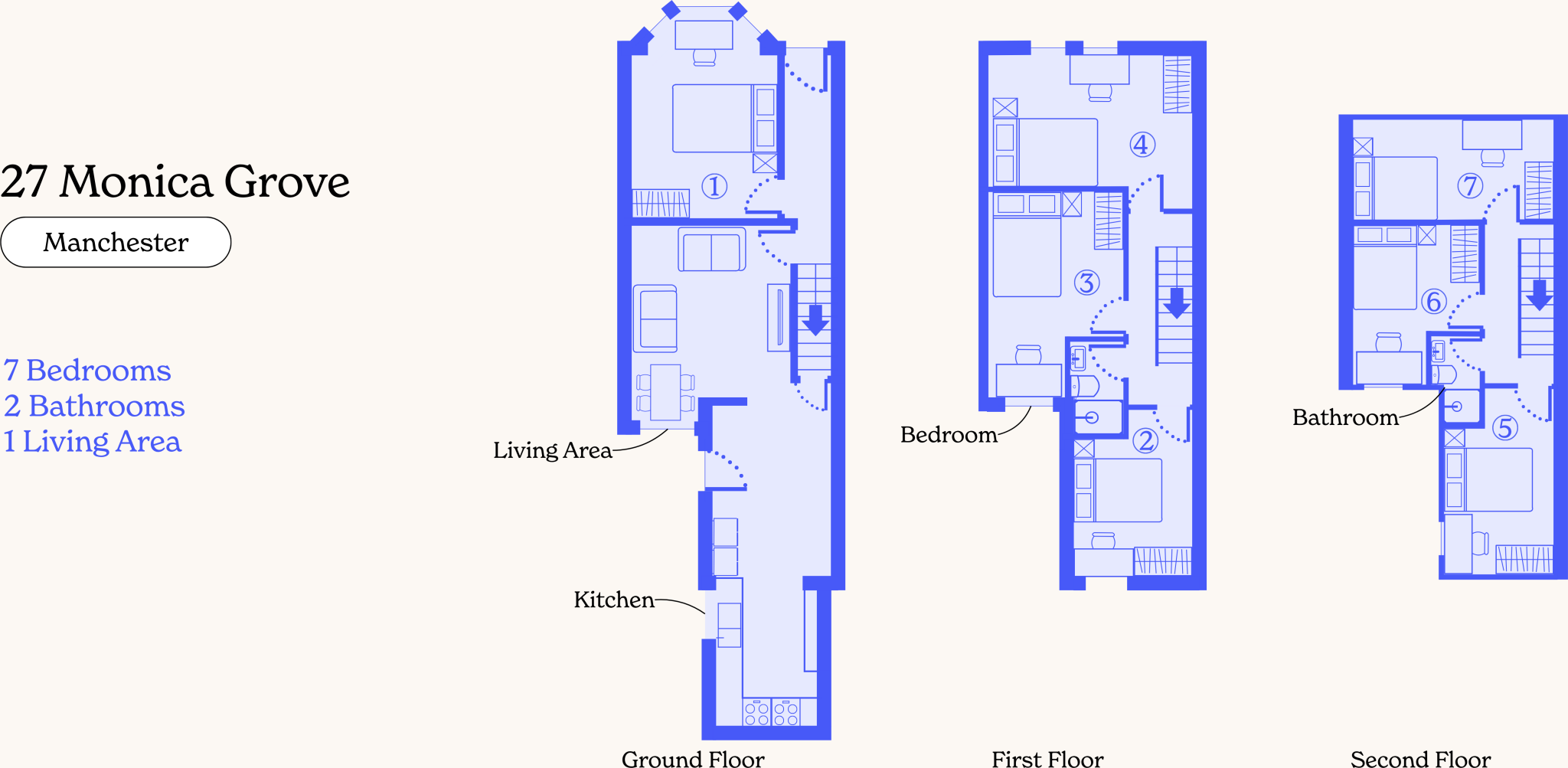 27, Monica Grove, Manchester floorplan