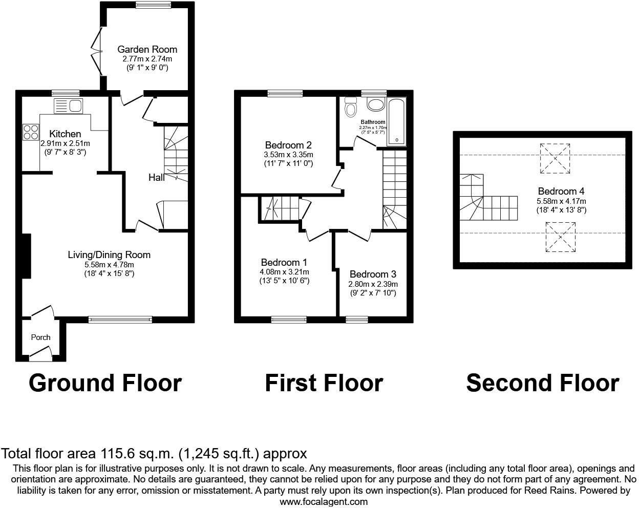 Simms Close, Salford, Greater Manchester, M3 floorplan