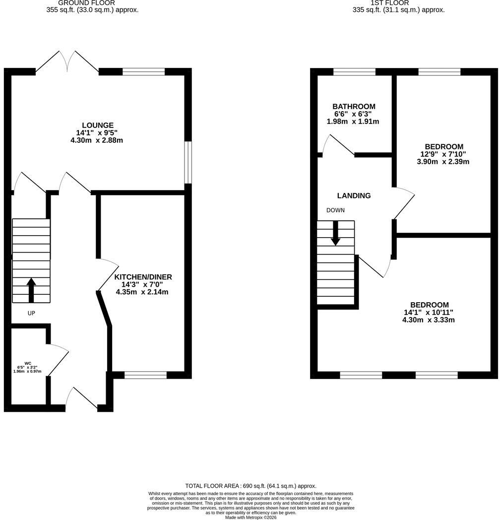 Swallow Close, Wellingborough floorplan