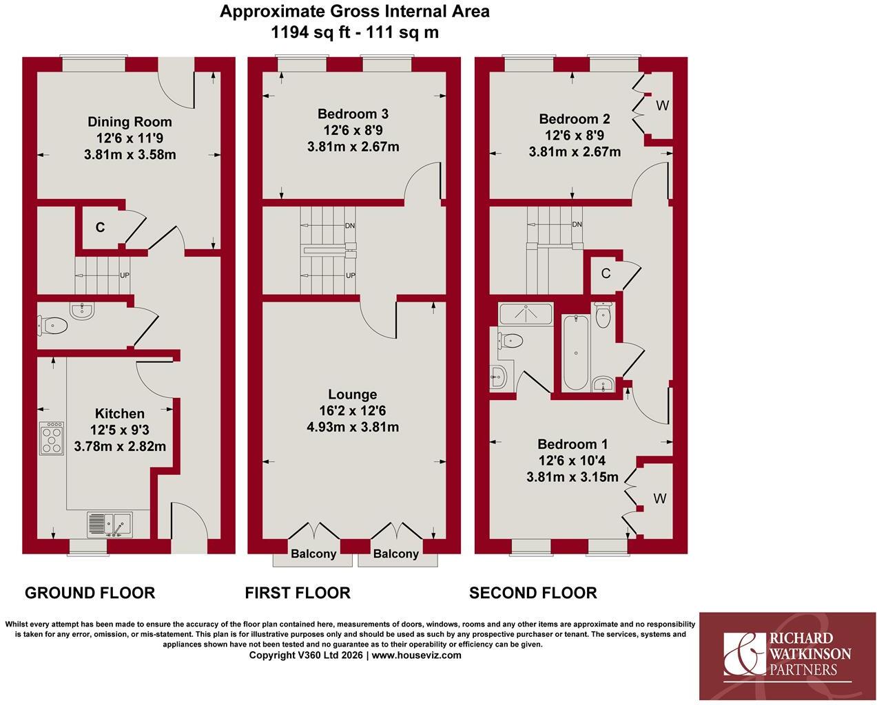Hunt Close, Radcliffe-On-Trent, Nottingham floorplan