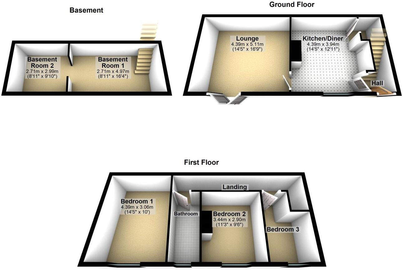 Upper Fold, Honley, Holmfirth, HD9 floorplan