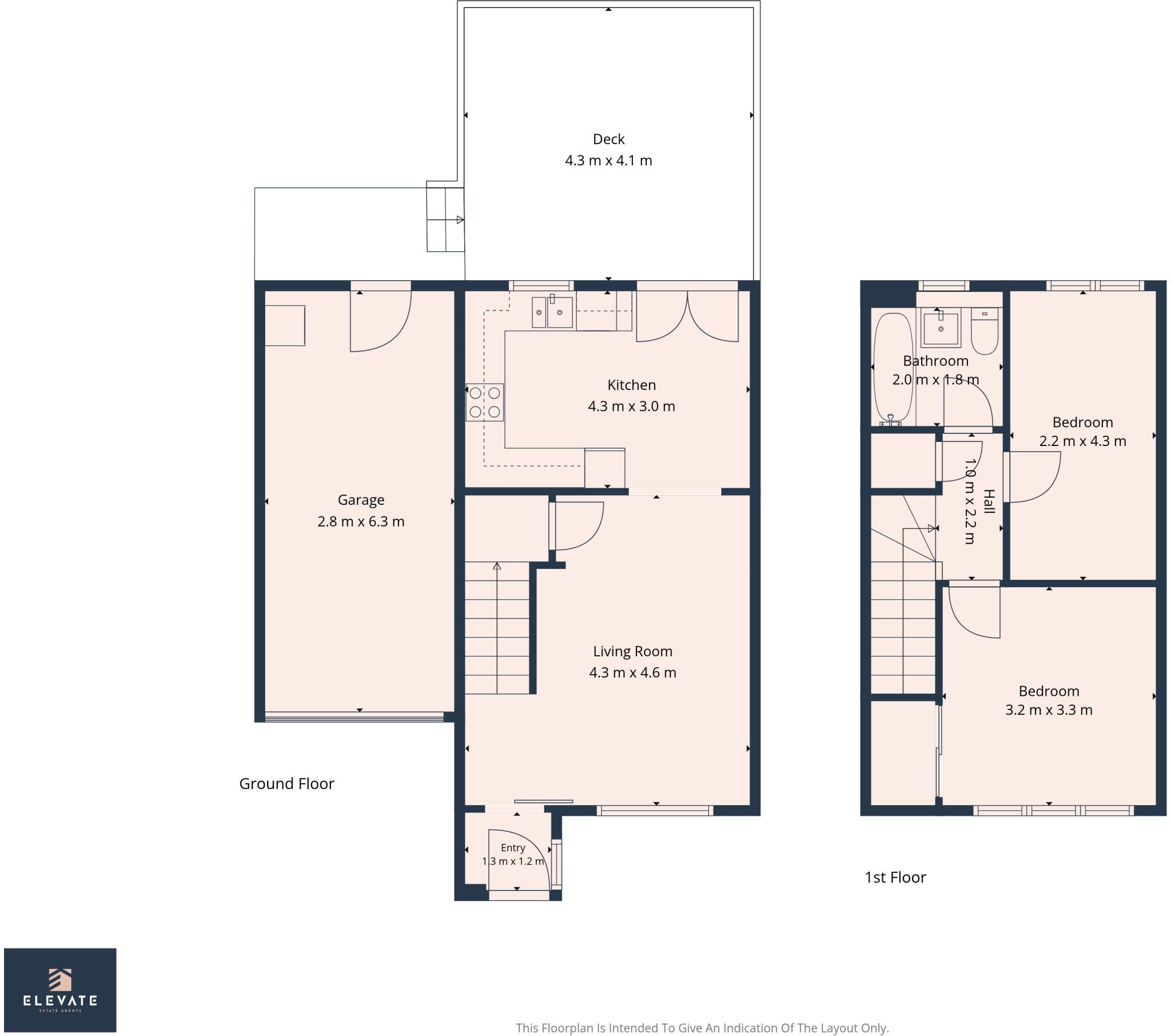 Iris Aveune, Castlemilk, Glasgow, G45 floorplan
