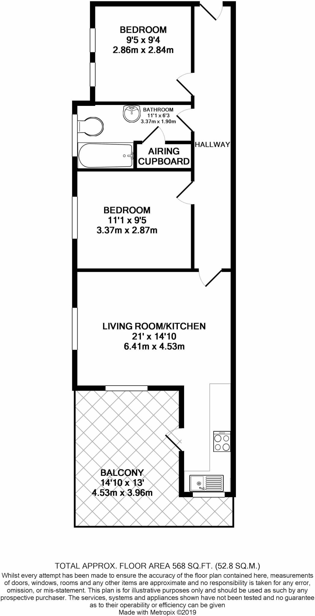 Chapel Street, Chichester, West Sussex, PO19 floorplan