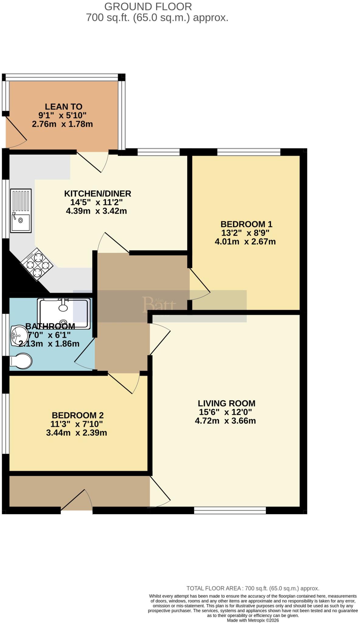 Heaton Street, Aspull, WN2 floorplan