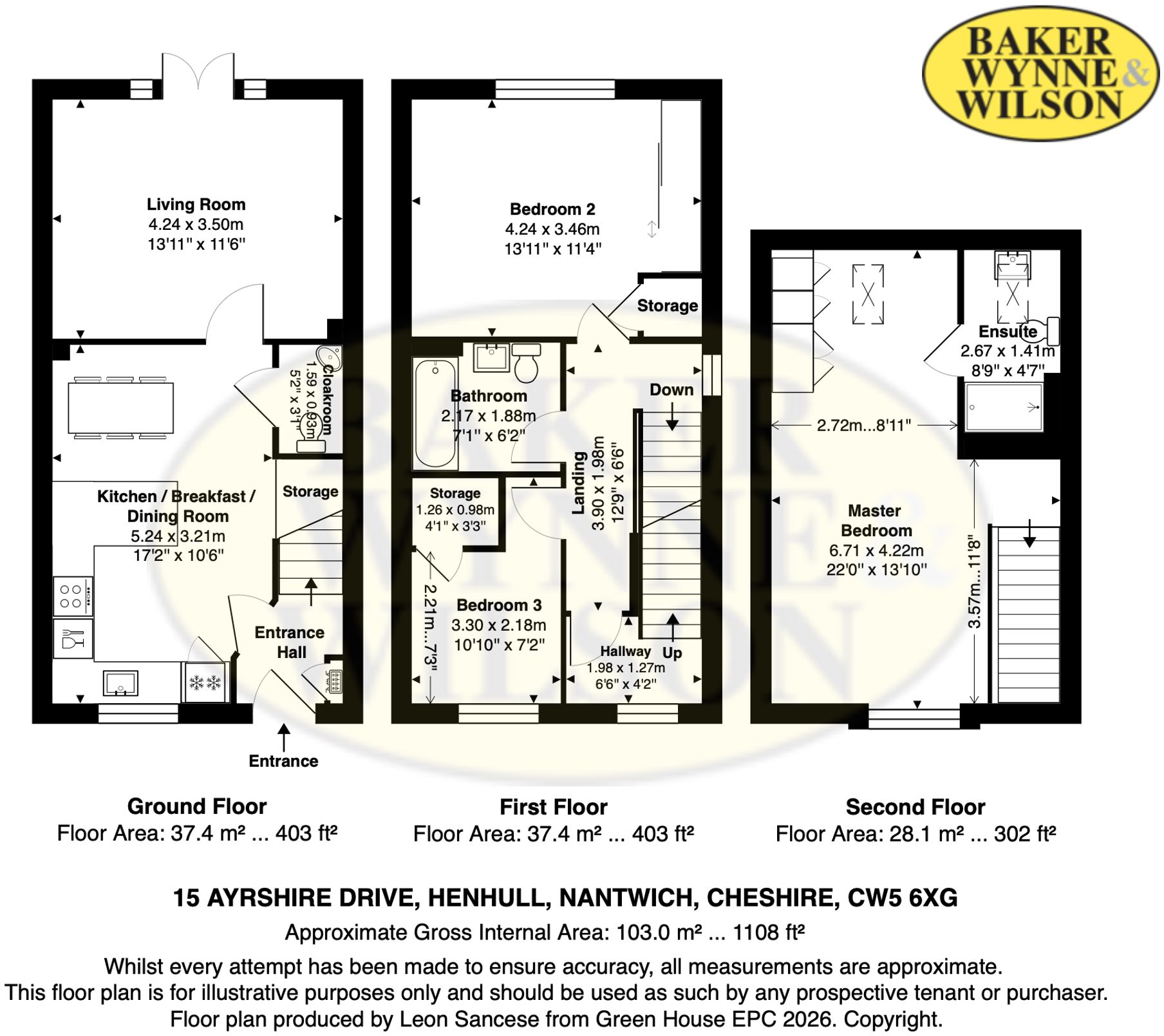 Ayrshire Drive, Henhull, Nantwich, CW5 6XG floorplan