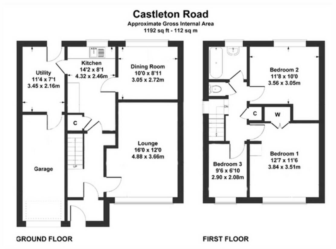 Castleton Road, Hartlepool, TS25 1 floorplan