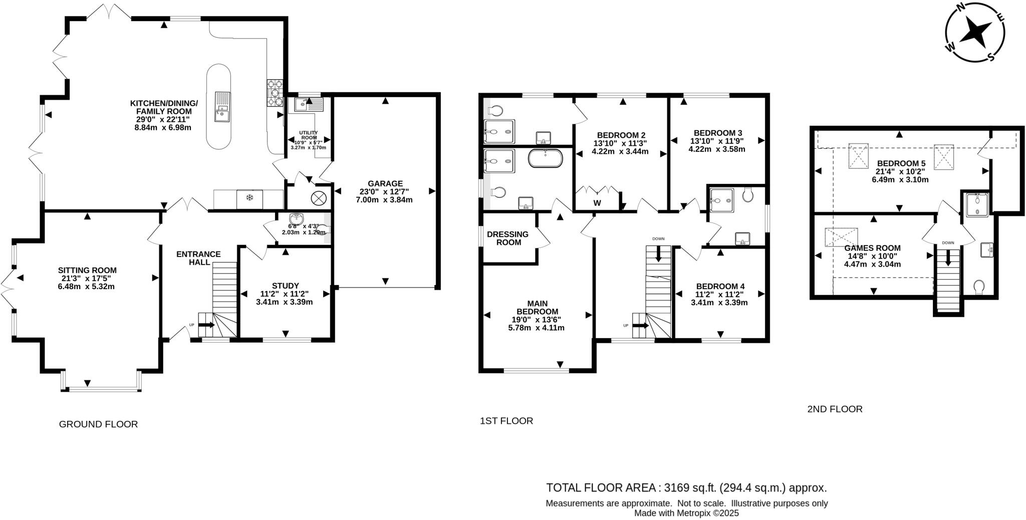 Marbury The Avenue, Tadworth, KT20 floorplan