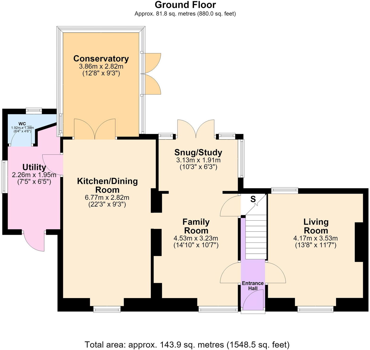 Bridle Road, Hannington NN6 floorplan