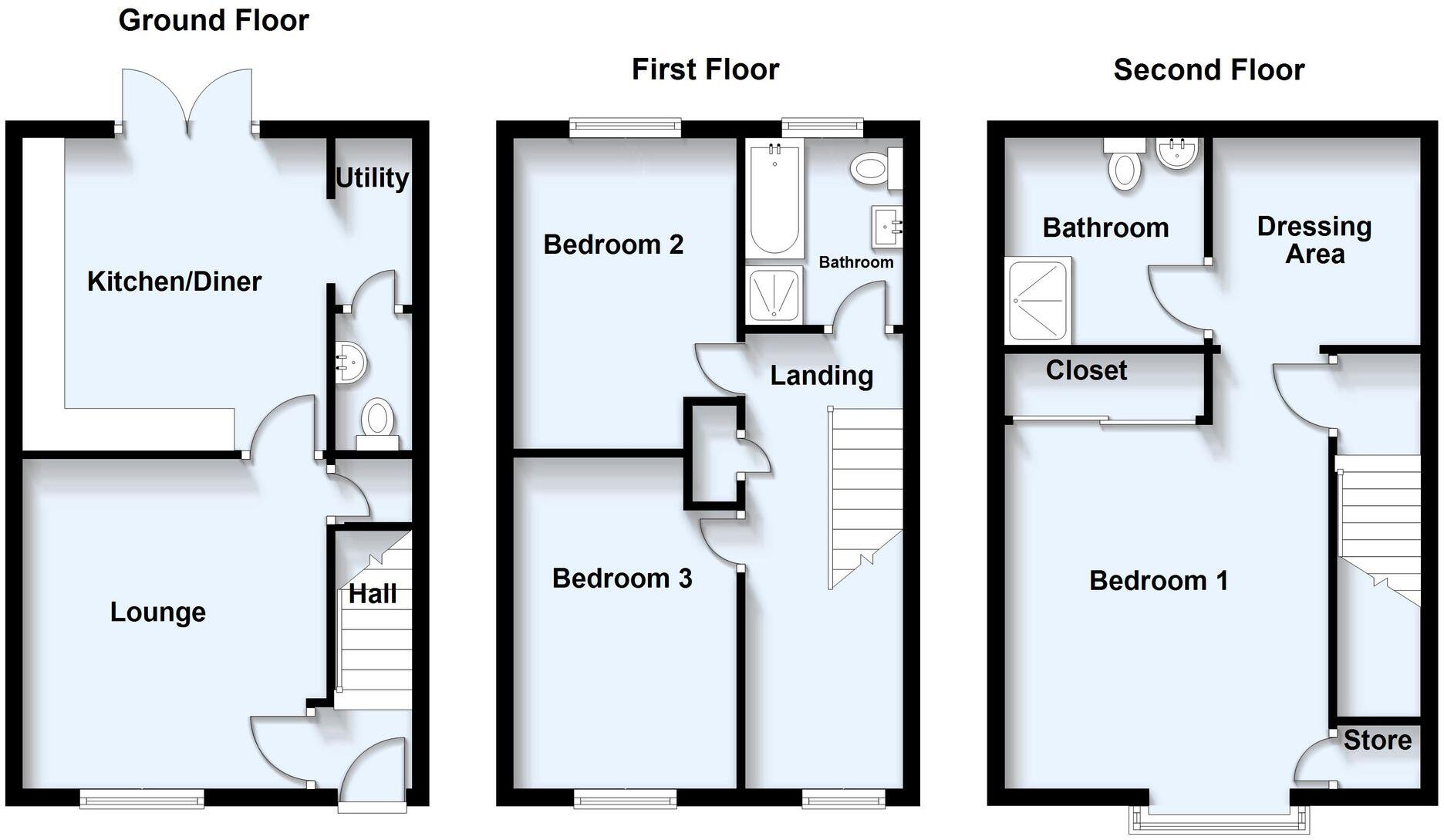 Redcar Road, Towcester, NN12 floorplan