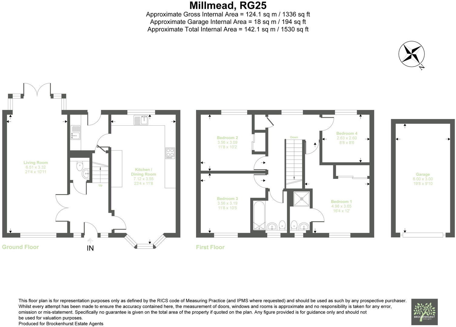 Mill Mead, Overton, RG25 3FD floorplan