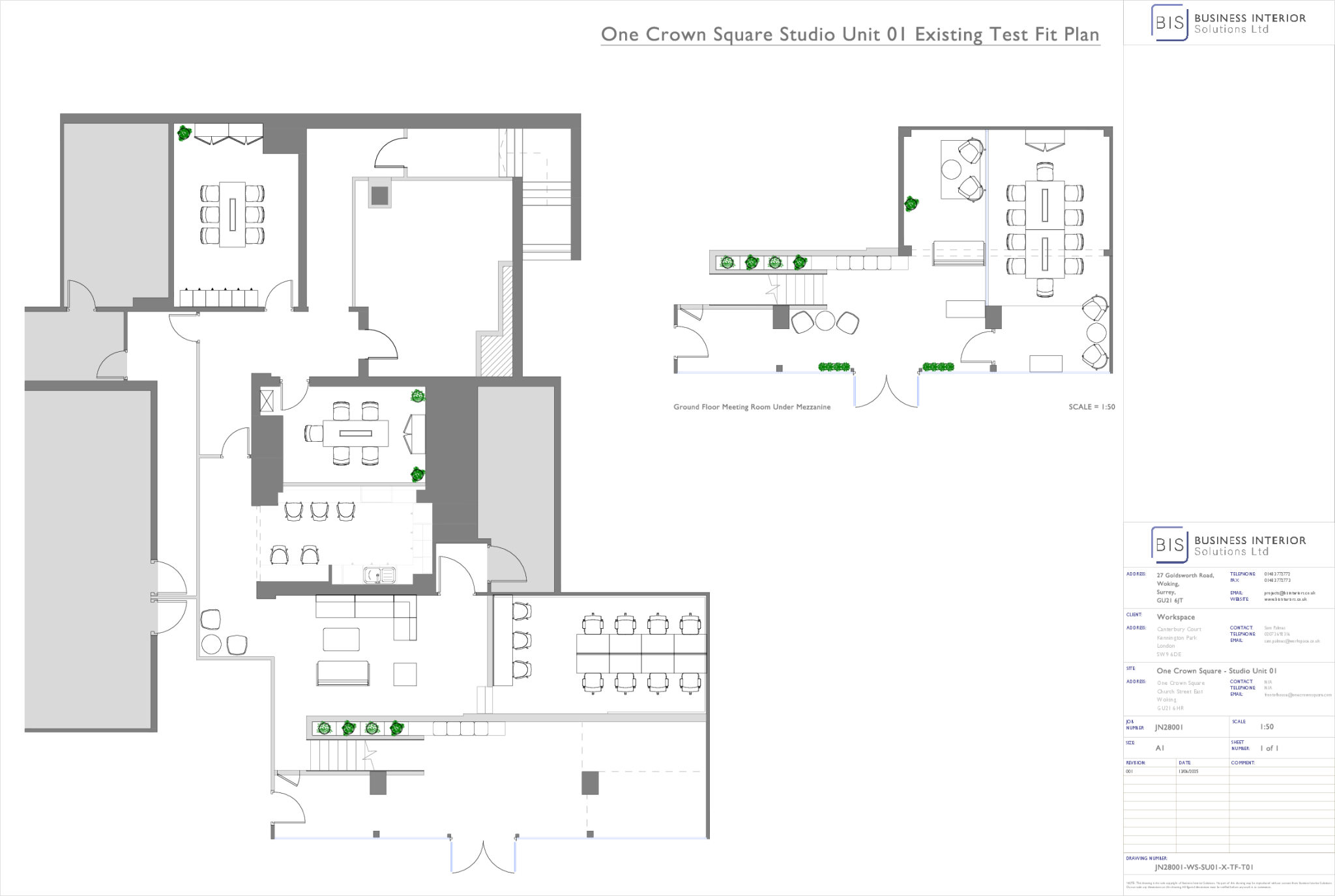 One Crown Square Studio Unit 1 Existing Test Fit Plan JN28001WSSU01XTFT01.pdf