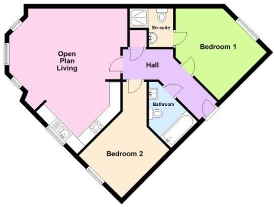 Derby Court, Bury, BL9 floorplan