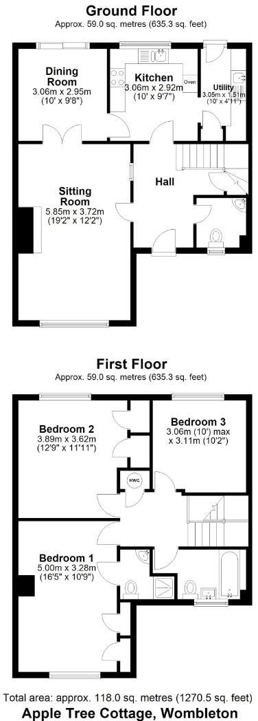 Applet Tree Cottage, Main Street, Wombleton, YO62 floorplan