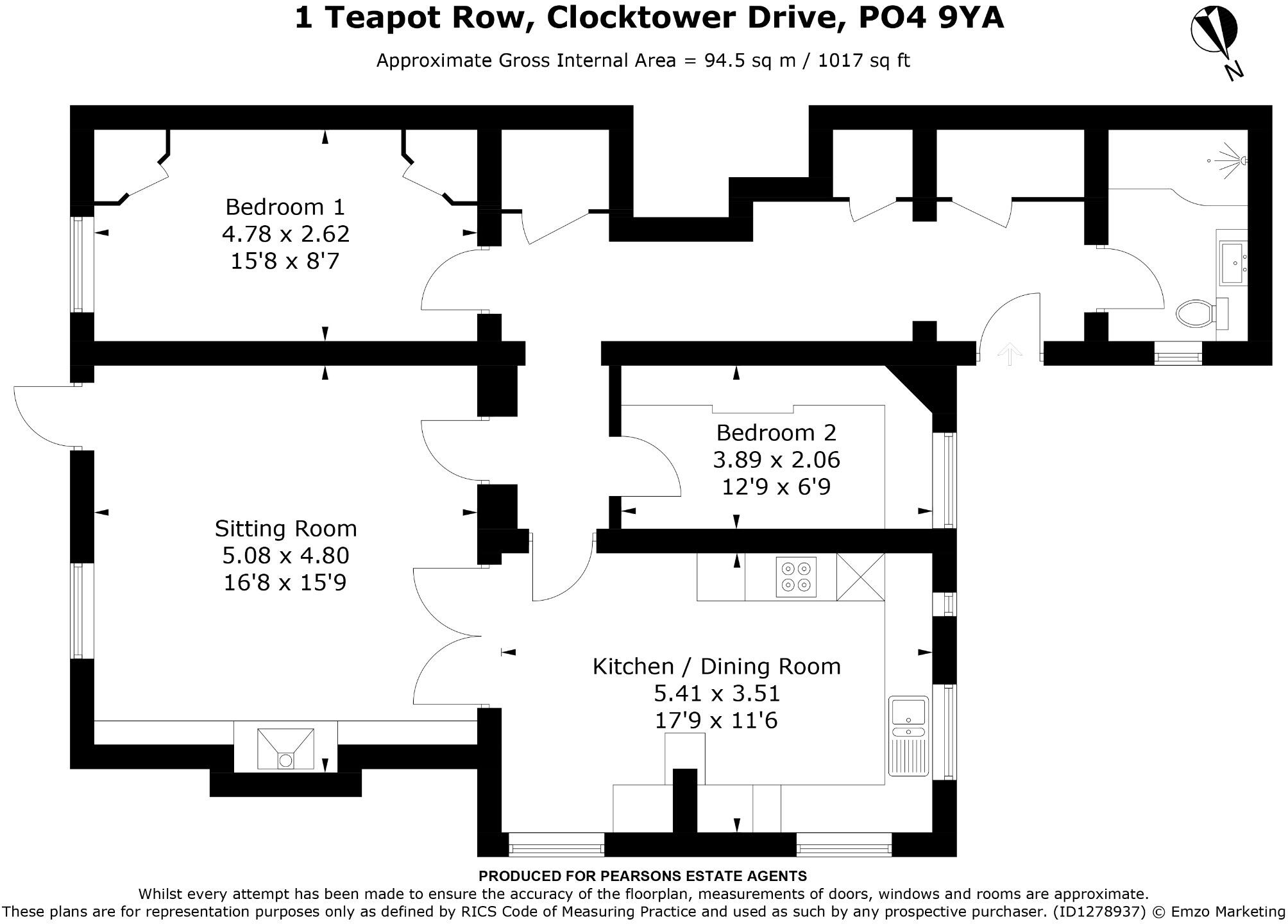 Clocktower Drive, Southsea floorplan