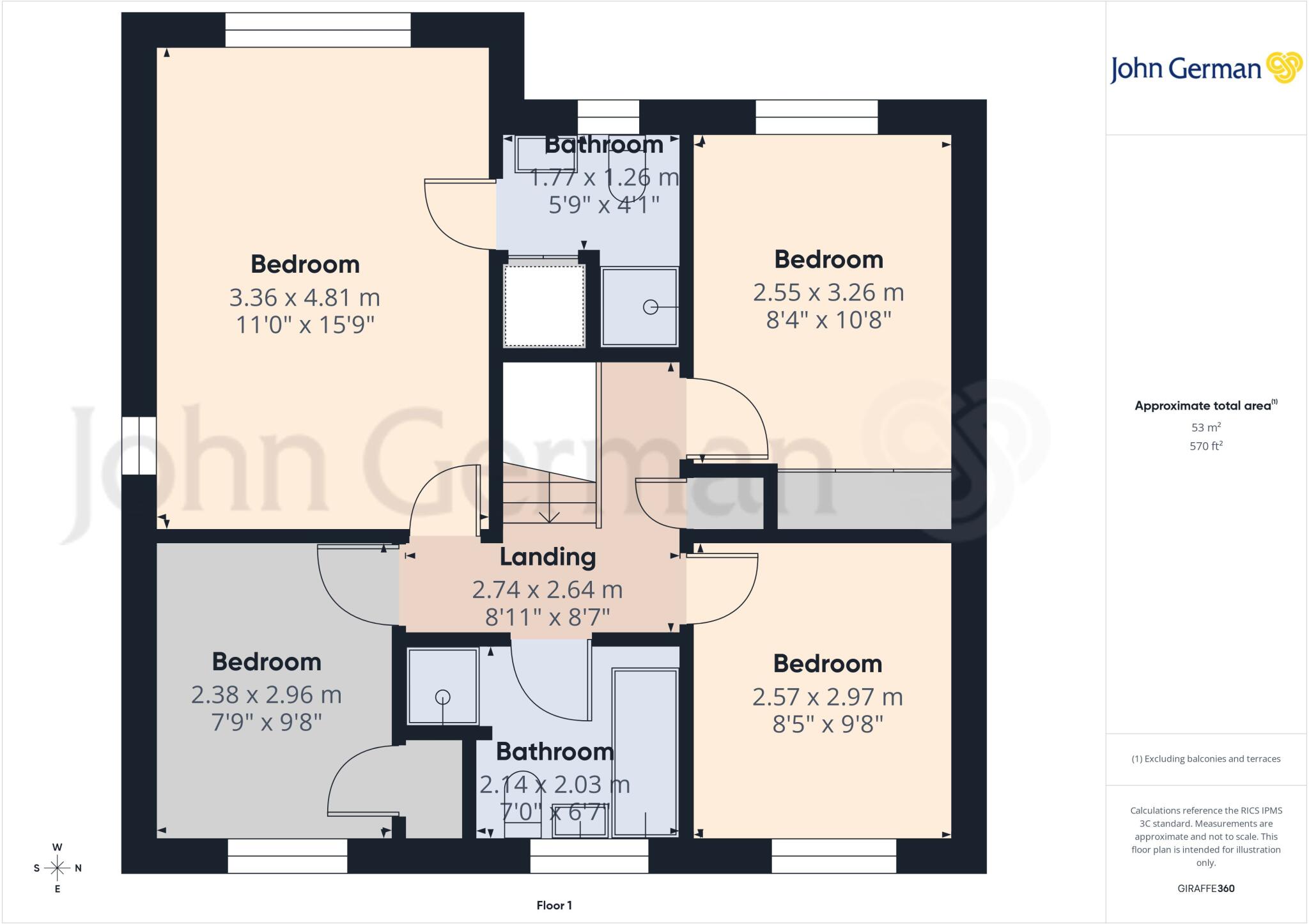 Farm Close, Hilton floorplan
