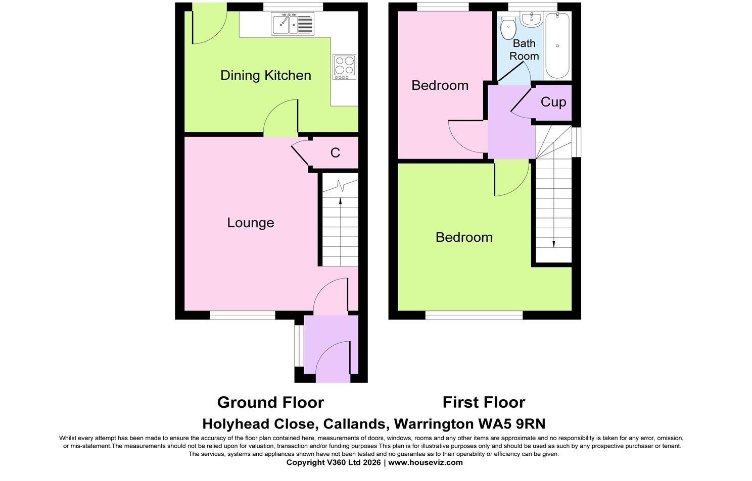 Holyhead Close, Callands, WA5  9RN floorplan