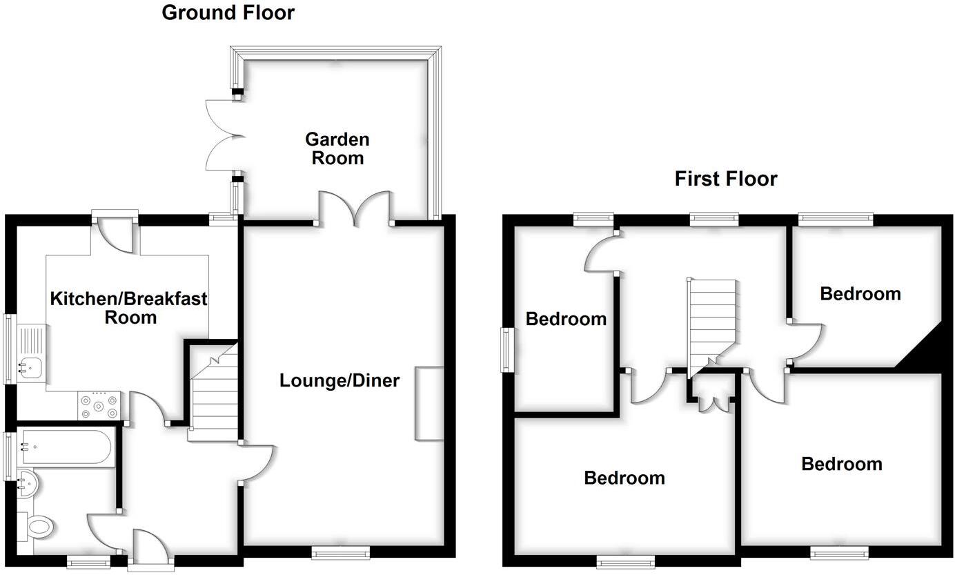 New Park Close, Castlefields, Shrewsbury floorplan