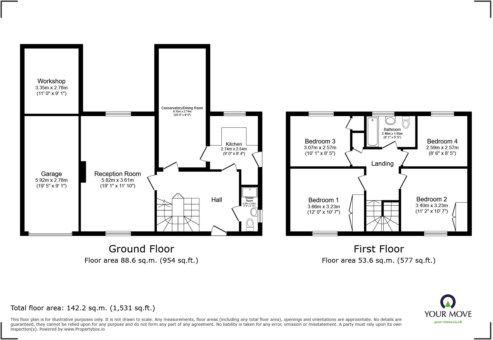 Shirley Gardens, Tunbridge Wells, Kent, TN4 floorplan