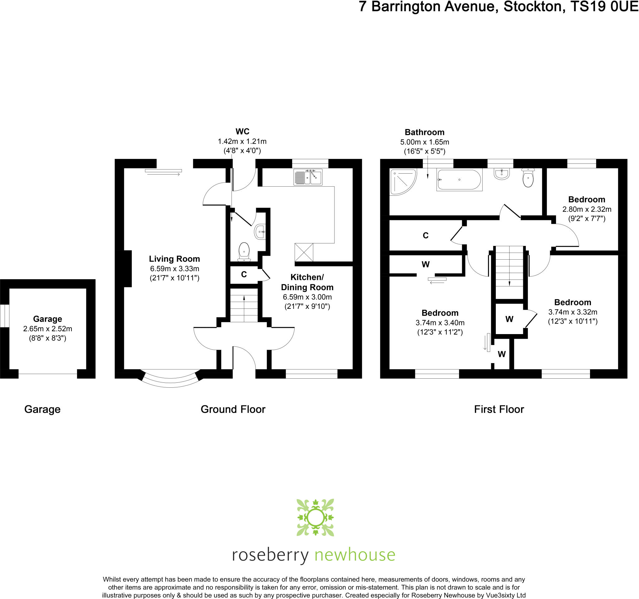 Barrington Avenue, Elm Tree, Stockton-On-Tees, Durham floorplan