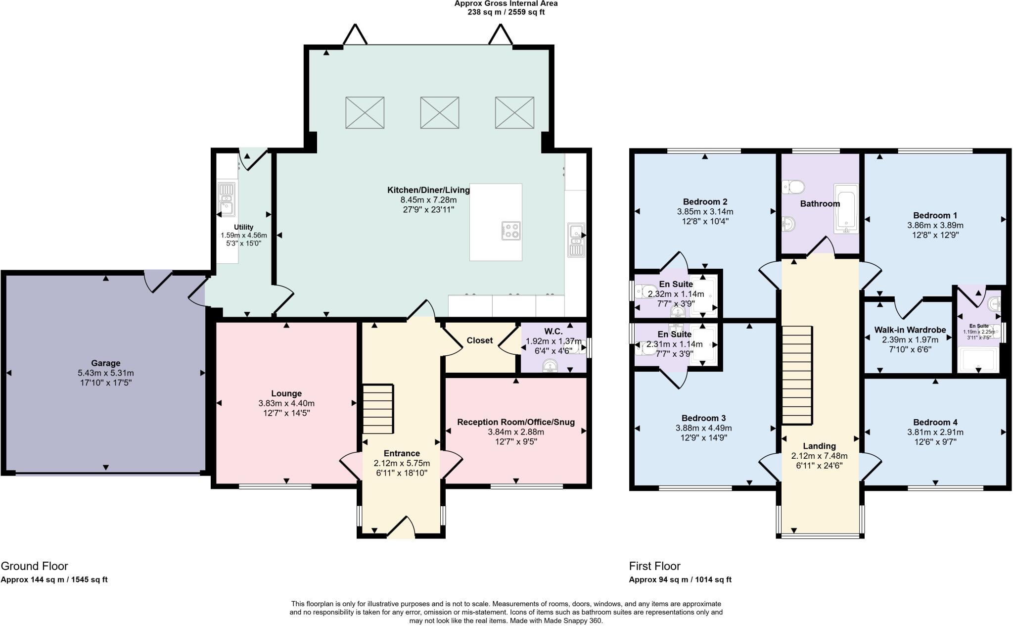 Old Vicarage Gardens Grimsargh, Preston PR2 5SF floorplan