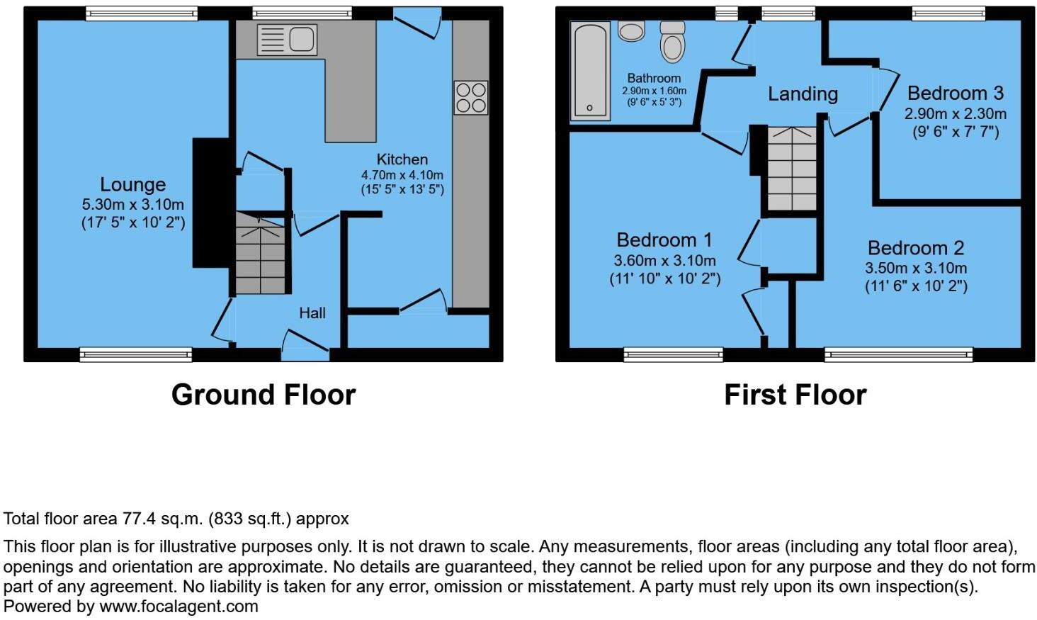 Springvale Road, Brimington, Chesterfield, S43 1HF floorplan