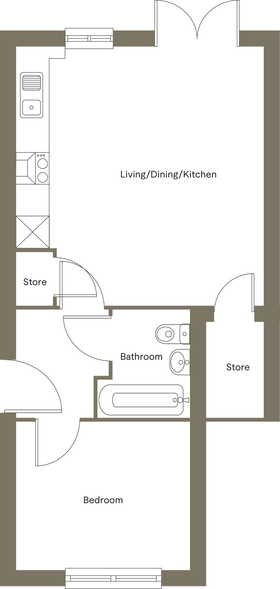 Hilton Square, Leigh, WN7 floorplan