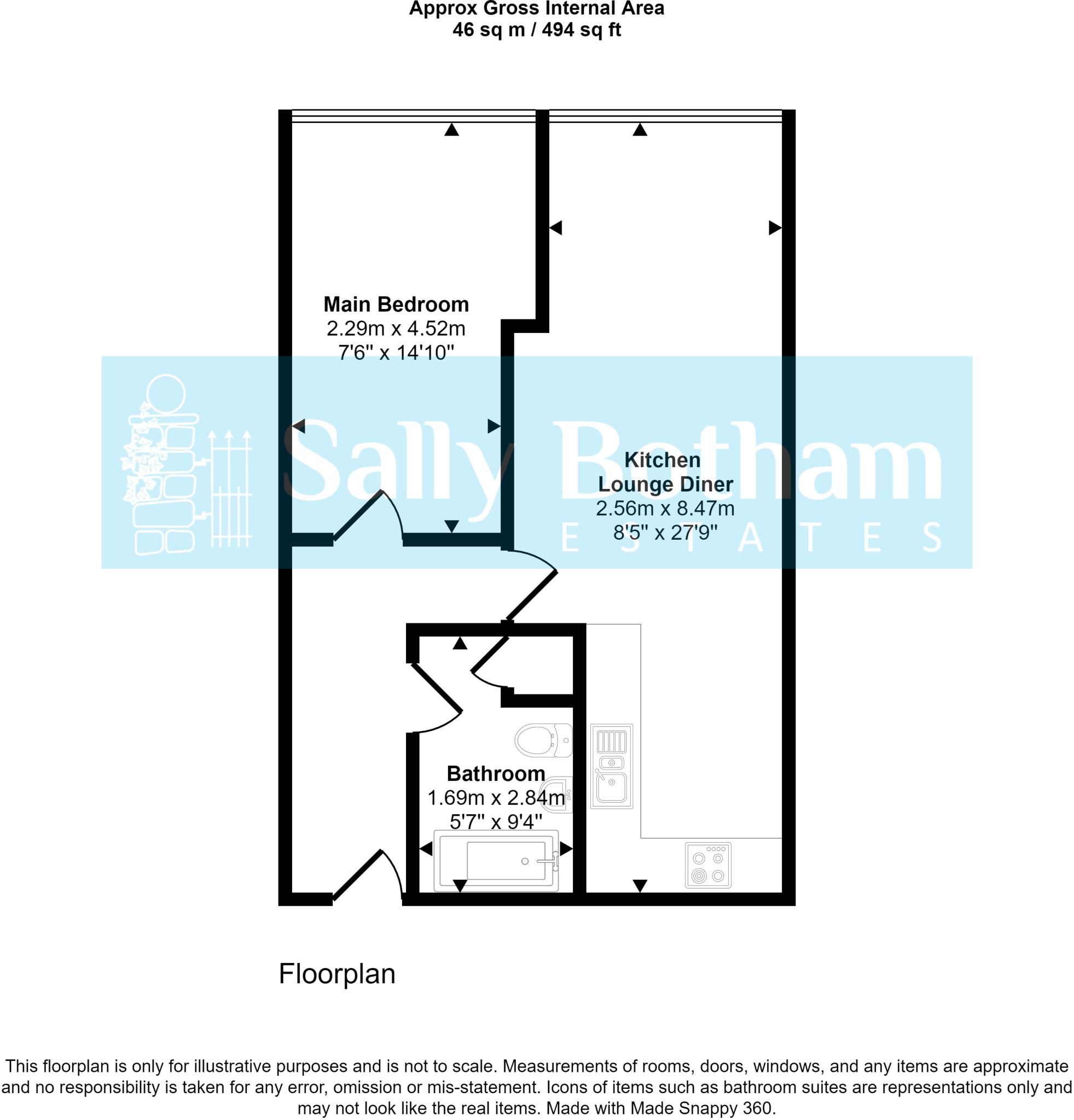 Firs Parade, Matlock floorplan