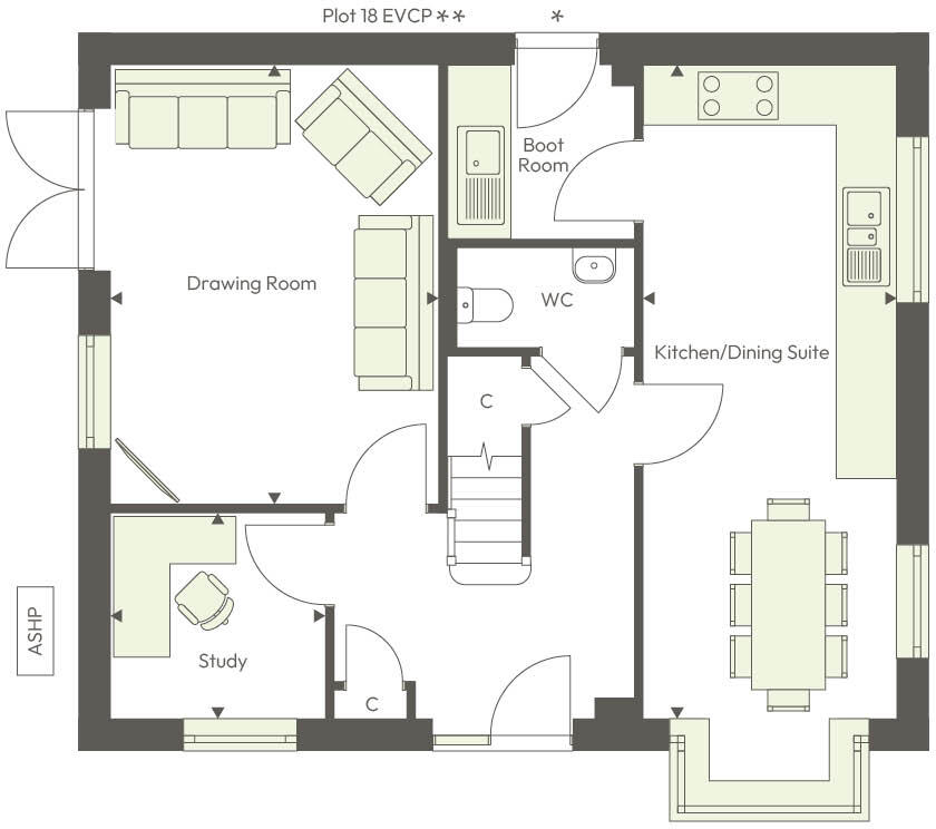 Wessex Grove, Malmesbury, SN16 floorplan