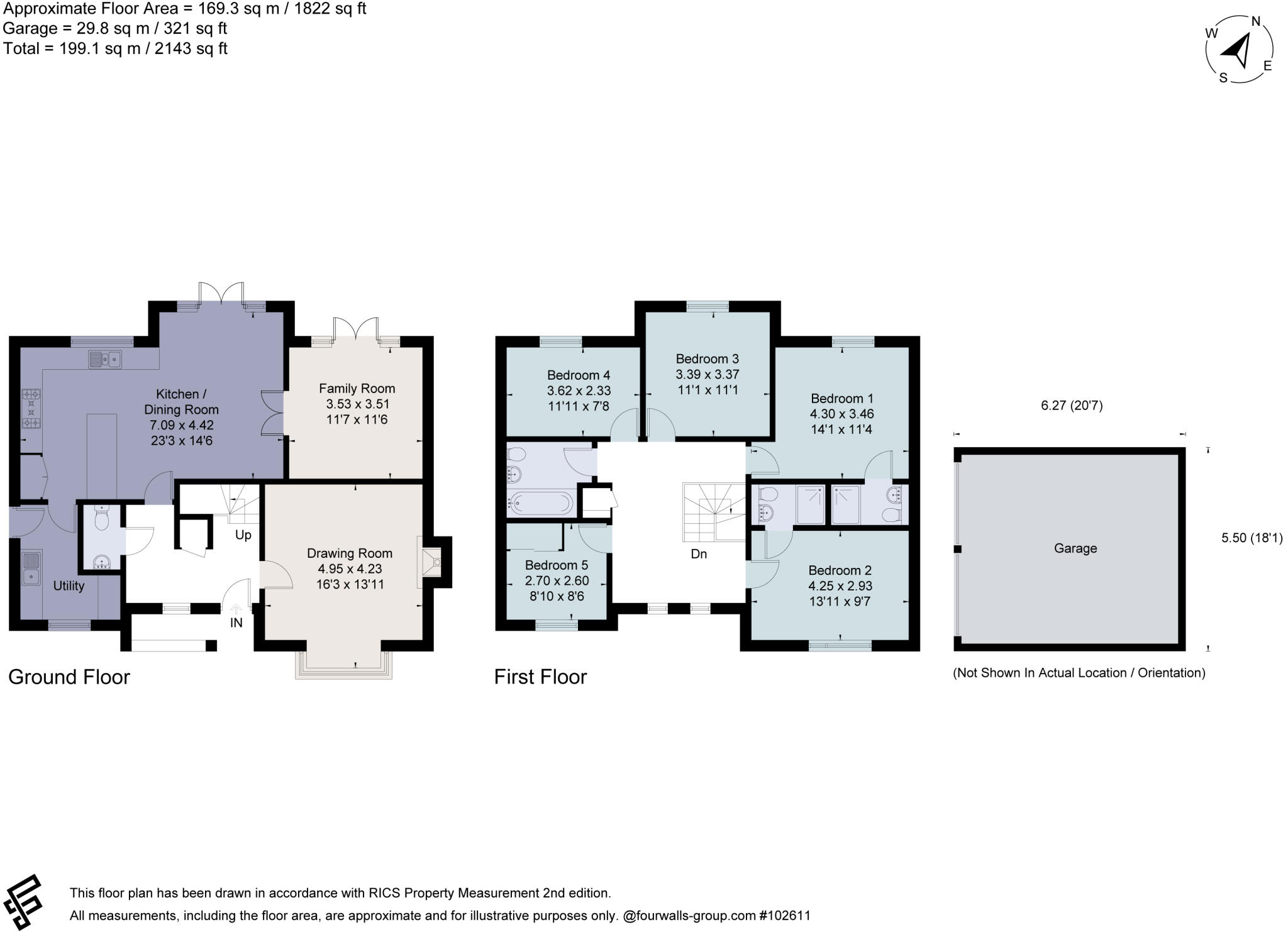 6, Sparrows Way, Upper Rissington, Cheltenham, Gloucestershire, GL54 floorplan