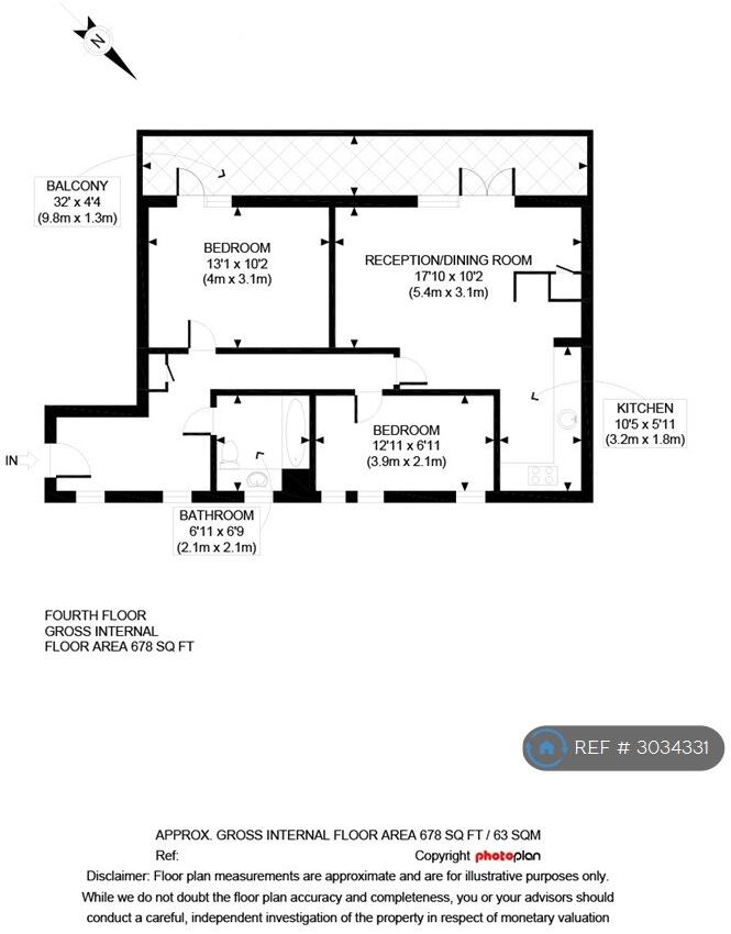 Cubitt Apartments, London, SW11 floorplan