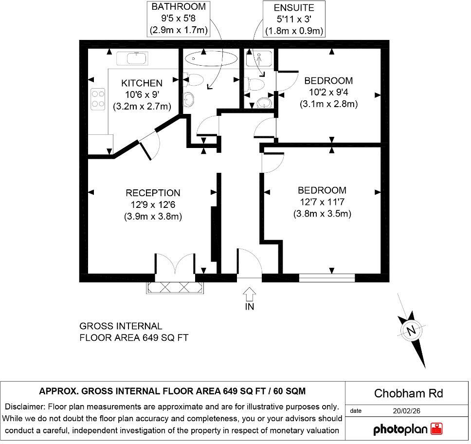 Chobham Road, London floorplan