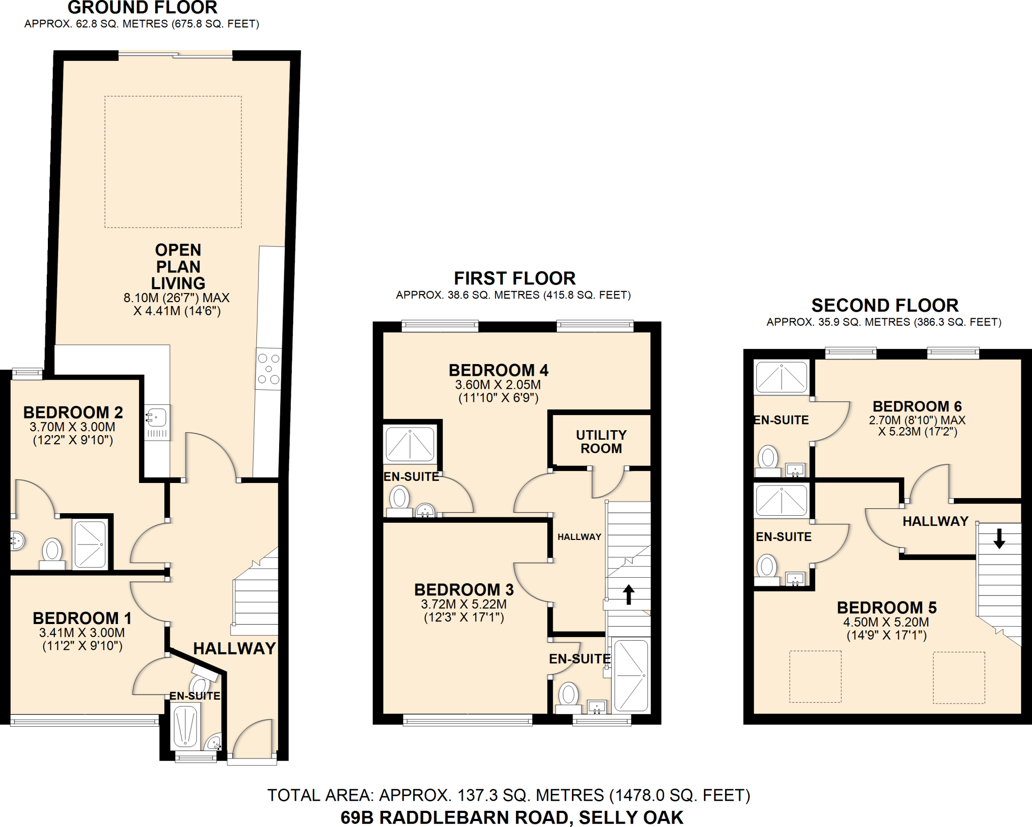 69B, Raddlebarn Road, Birmingham floorplan
