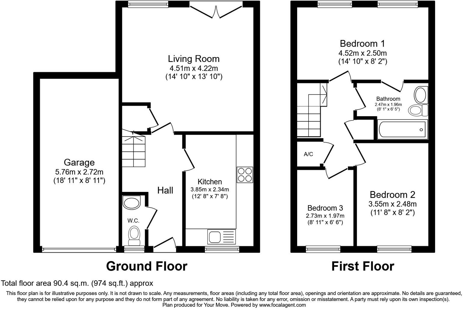 Dahl Close, Wellington, Telford, Shropshire, TF1 floorplan