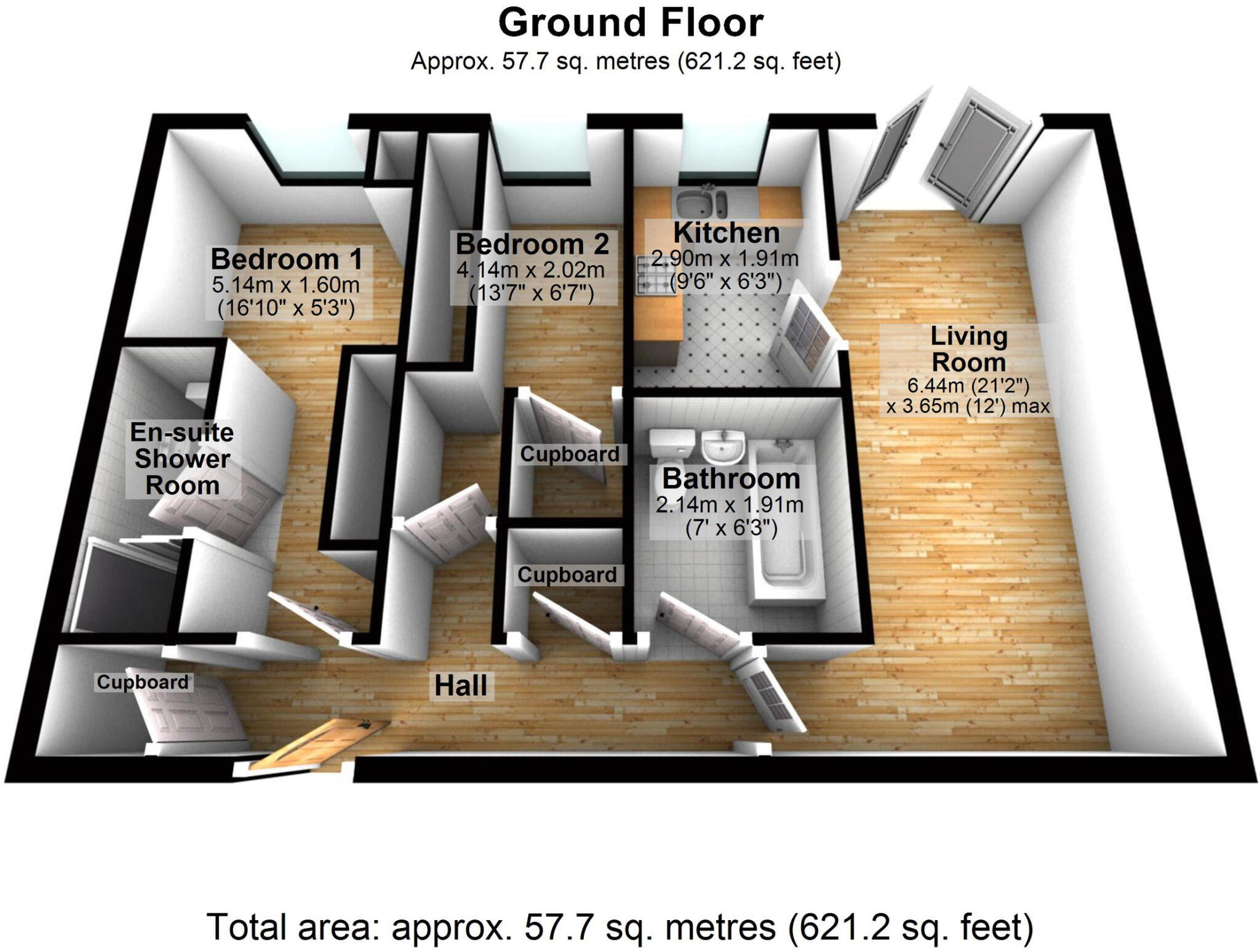 Flat 3, Brook Lodge, Schools Hill, Cheadle, Cheshire floorplan