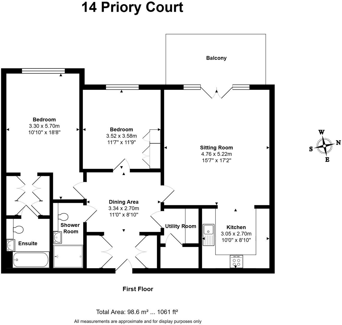 Priory Court, Marlborough, Wiltshire, SN8 floorplan