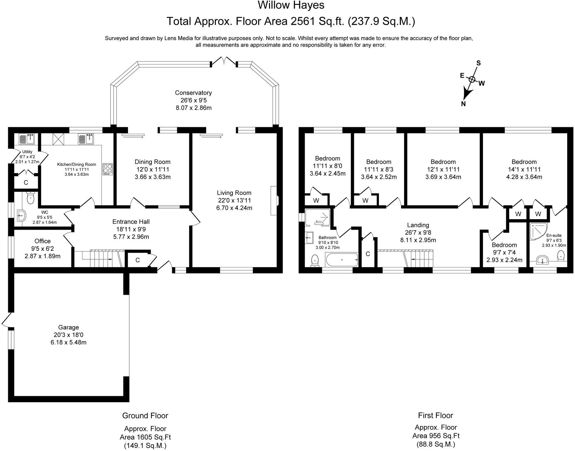 Willow Hayes, Ashton Hayes, CH3 floorplan