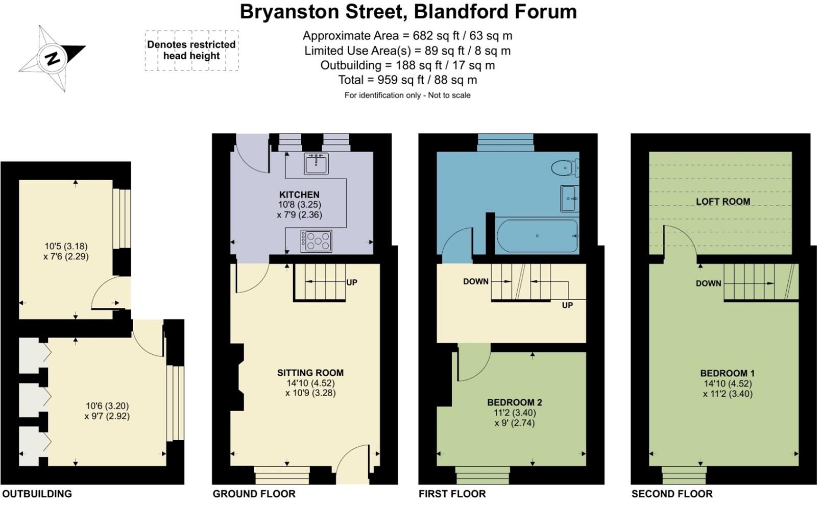 Bryanston Street, Blandford Forum, Dorset, DT11 floorplan
