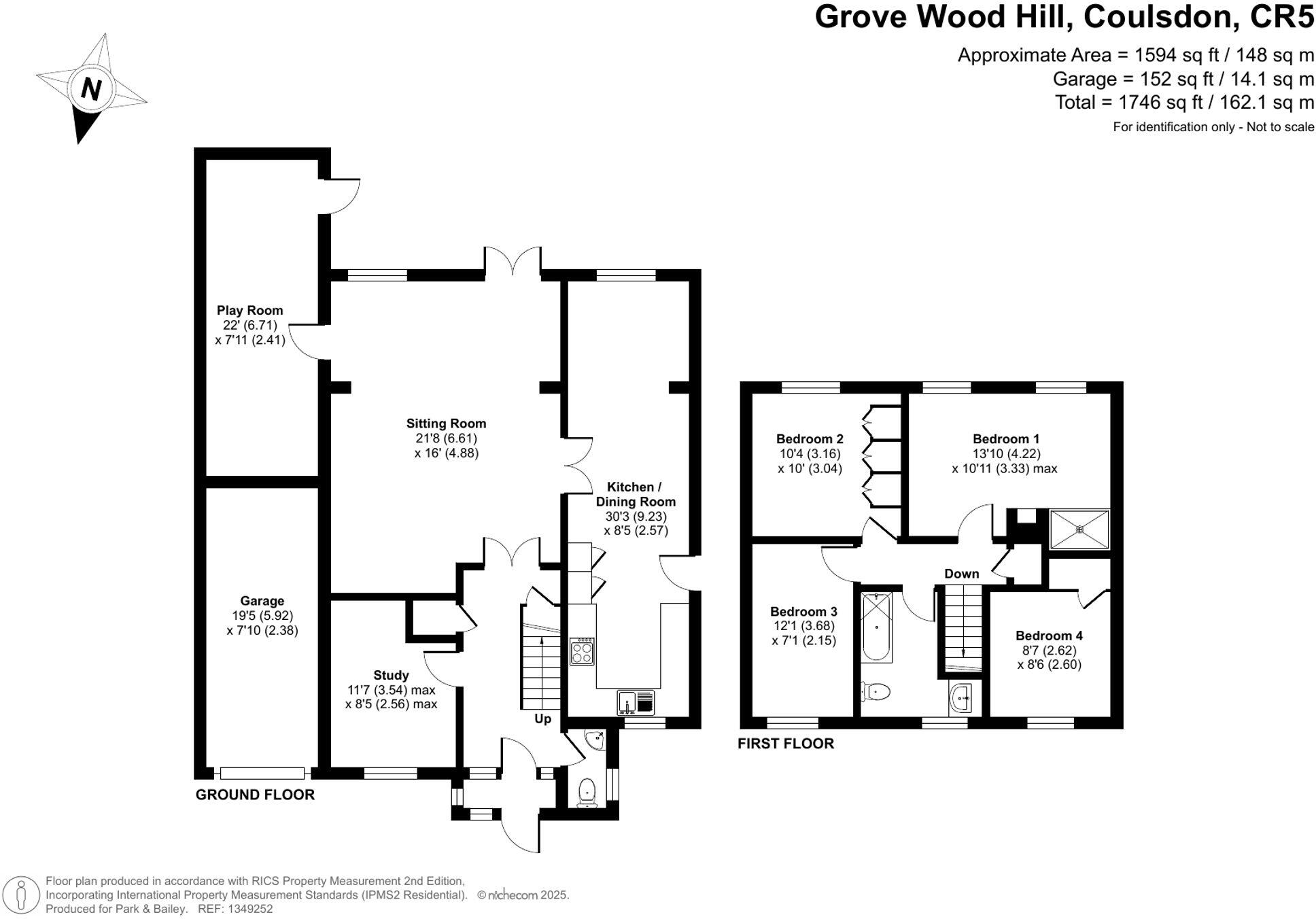 Grove Wood Hill, Coulsdon, CR5 floorplan