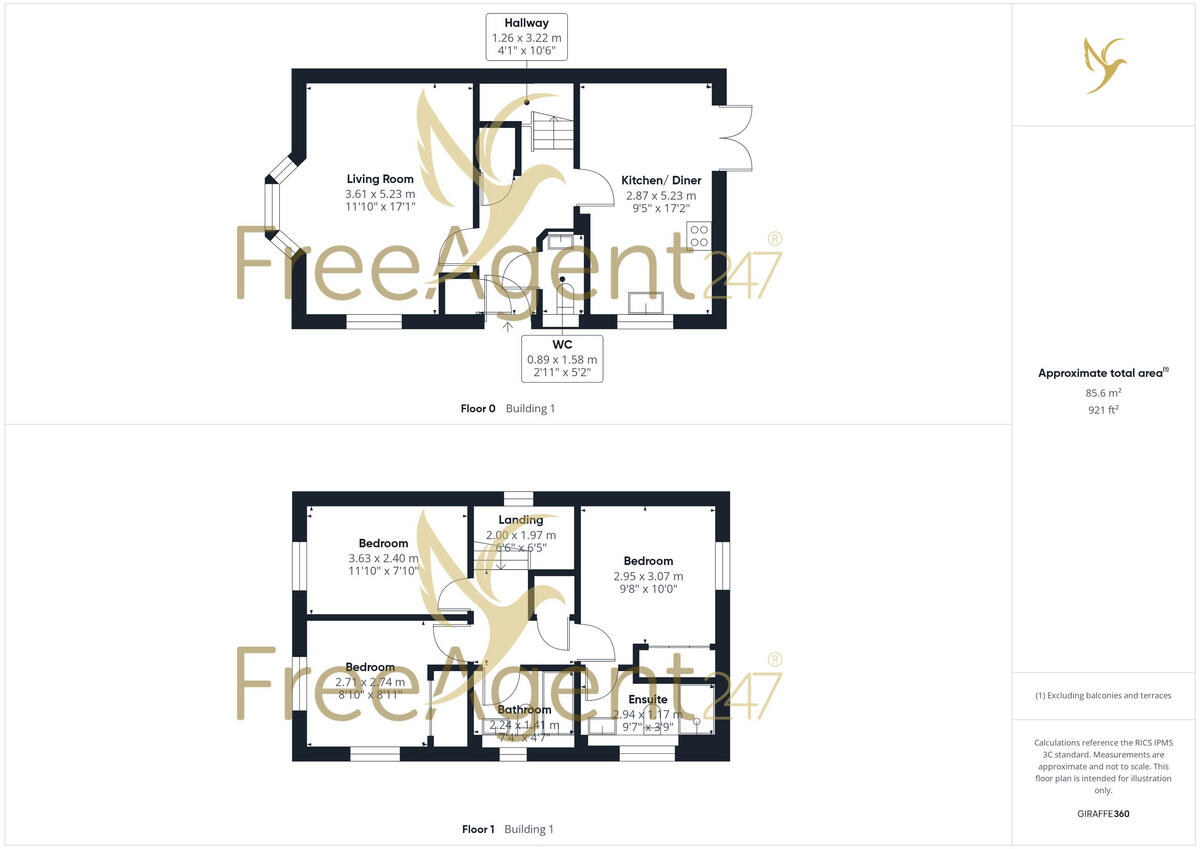 20 Norway Close, Leigh Sinton, Malvern, Worcestershire, WR13 5FE floorplan