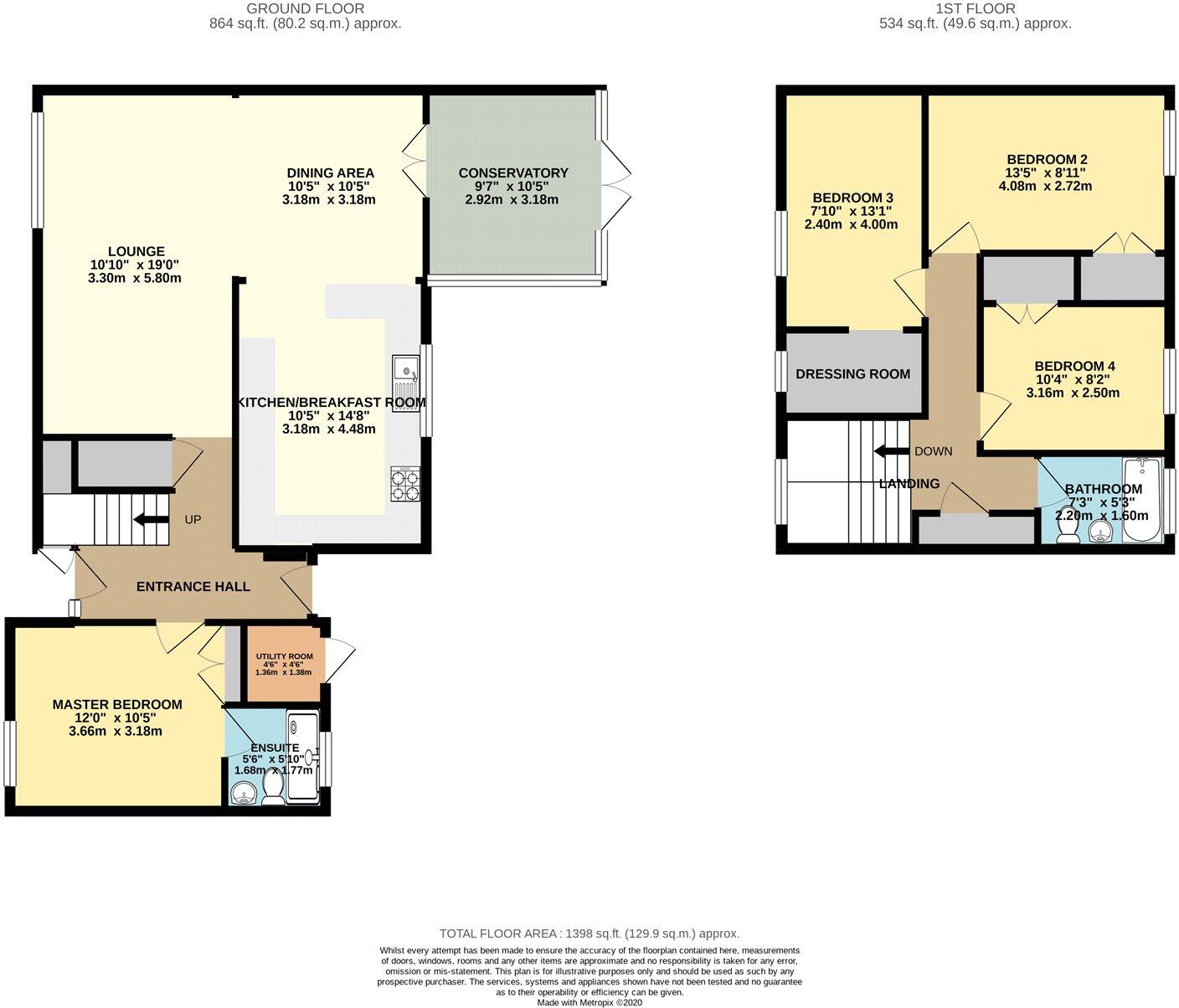 Oak Lane, RAF Lakenheath, Brandon, Suffolk, IP27 floorplan