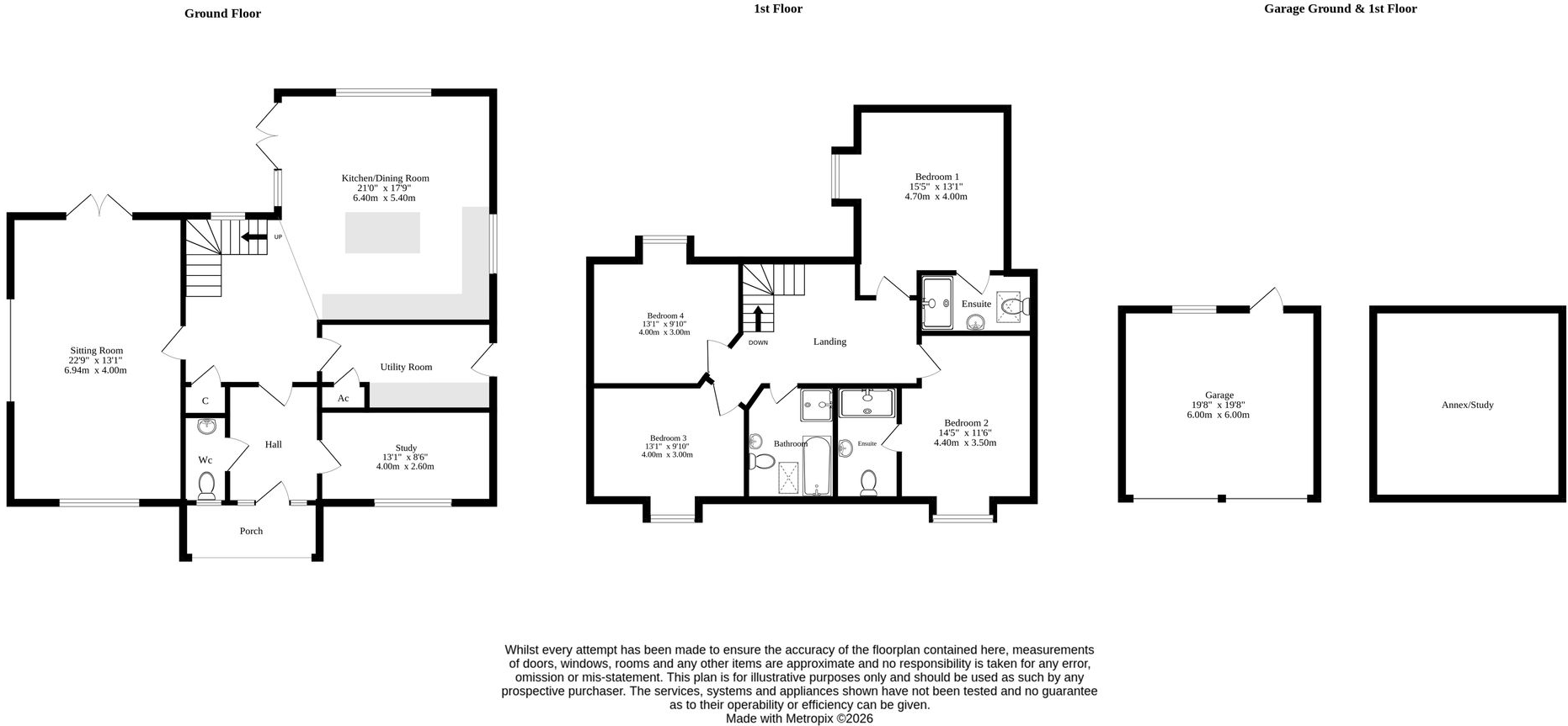 Field End, Mileham floorplan