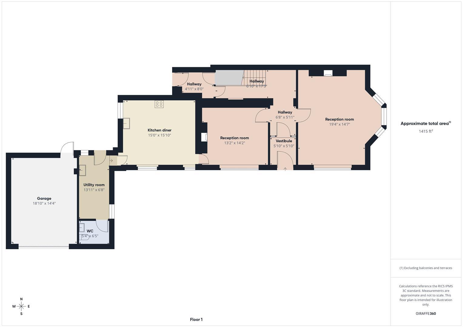 Long Sands, 1 Beverley Terrace floorplan