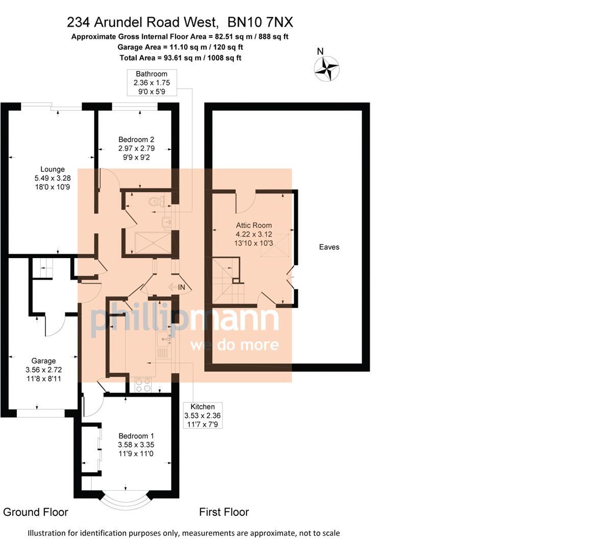 Arundel Road West, Peacehaven floorplan