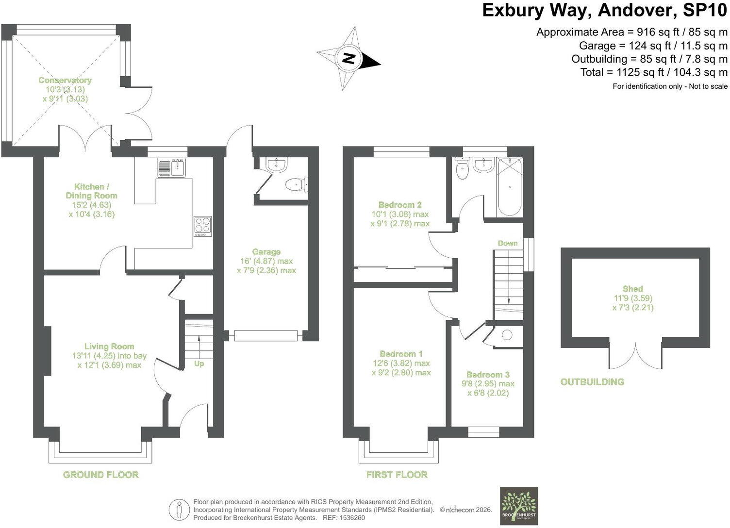 Exbury Way, Andover, SP10 3UH floorplan
