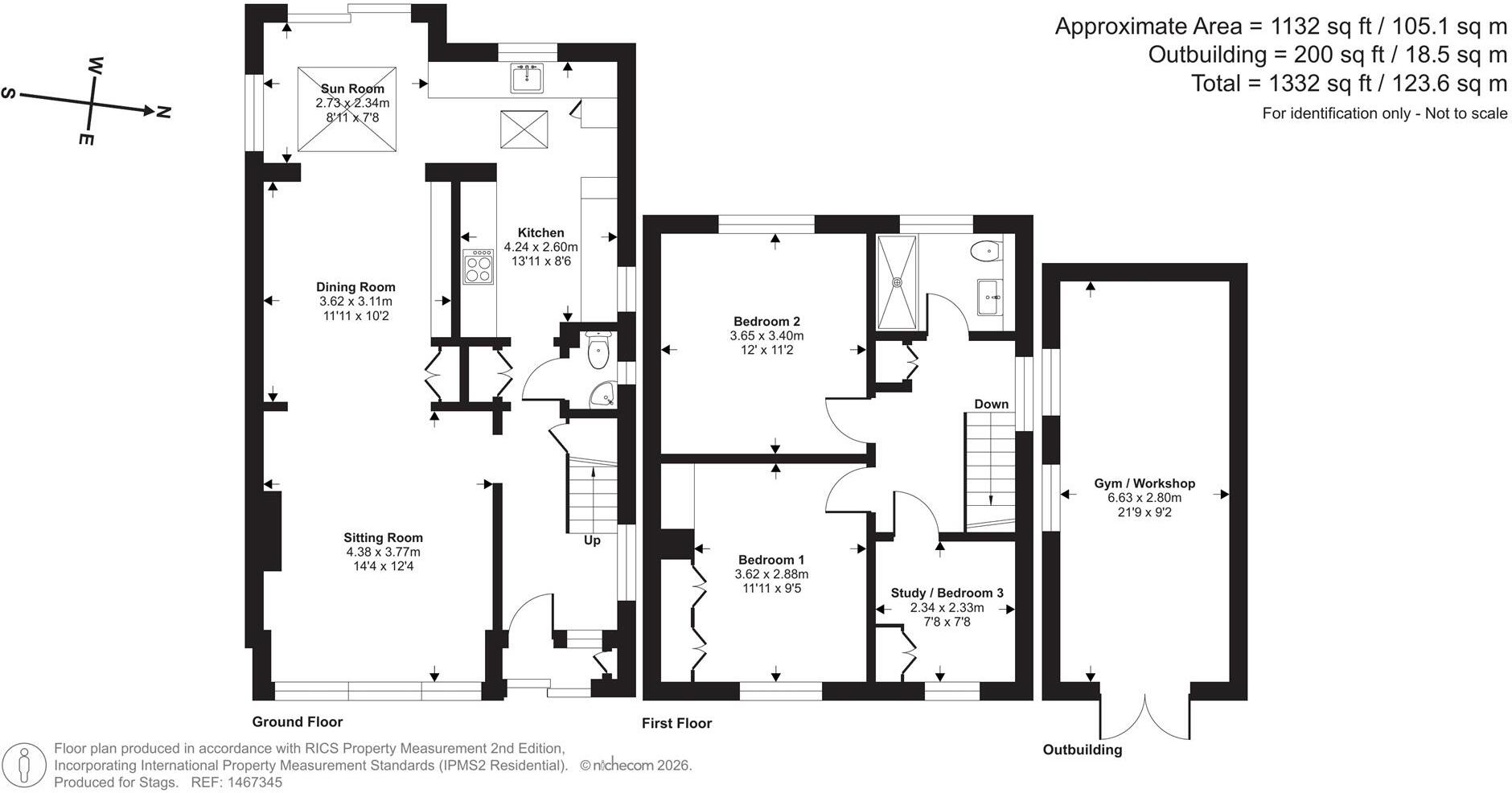 West Garth Road, Exeter floorplan